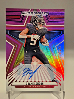 2024 Panini Rookies & Stars - Drake London Auto Purple 9/25 Falcons