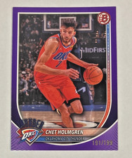 2025-26 BOWMAN CHET HOLMGREN PURPLE BORDER SP #/199 OKLAHOMA CITY THUNDER #108