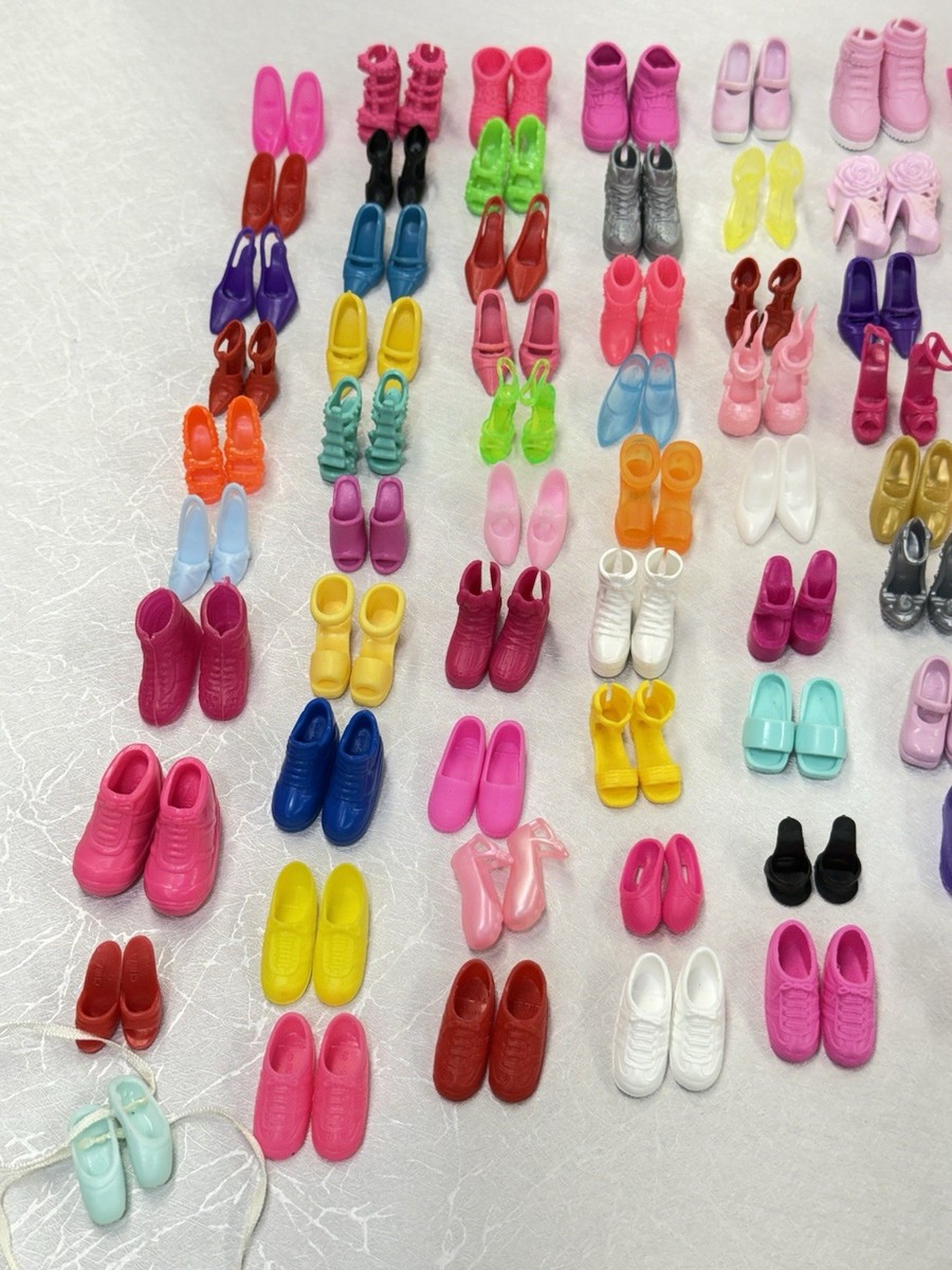 93 Pairs of Modern Barbie And Ken Doll Shoe Lot EUC | eBay