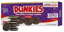 Choczero Keto Dunkies Chocolate Sandwich Cookies with Creme, No Added Sugar, Glu