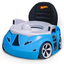 Hot Wheels Blue Race Car Potty Training Toilet, Race Car Potty Seat Includes