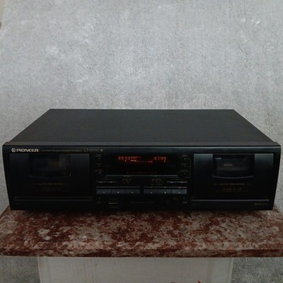 Pioneer CT-W770 Dual Auto-Reverse Stereo Double Cassette Deck Dolby B,C Tested