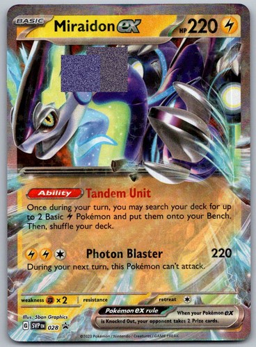 Miraidon ex 028 Holo Promo Scarlet & Violet Promo Pokemon Near Mint