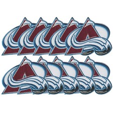 10 pcs Colorado Avalanche Nation Logo Size 3.1 in x 2.6 in Sew Iron On Patches