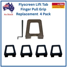 Flyscreen Tab Lift Finger Pull Grip Replacement - 4 Pack |  Suits 25mm x  Frames