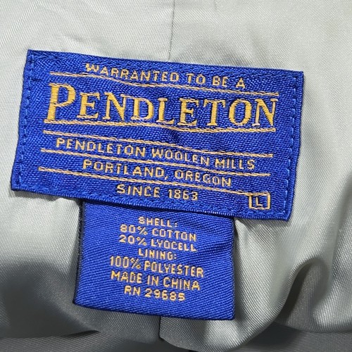 Pendleton Corduroy Jacket Blazer Sport Coat Mens Brown 3-Button Lined Size Large - Picture 9 of 10