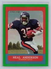 2023 Topps Composite Neal Anderson Green Rainbow Foilboard #/250 #355