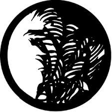 Rosco 77127 Steel Gobo, Palm Leaf - SIZE M