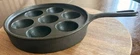 Griswold Cast Iron Aebleskiver Pan Skillet w/ 7-Cavity Insert #962 A USA