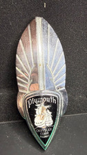 Vintage 1930s Plymouth Chrome Grill Emblem 741922 Vintage 1930s Plymouth Chrome Grill Emblem 741922