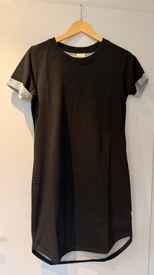 Sommerkleid Damen, Größe 36, schwarz, sportlich, knielang, kurzärmelig