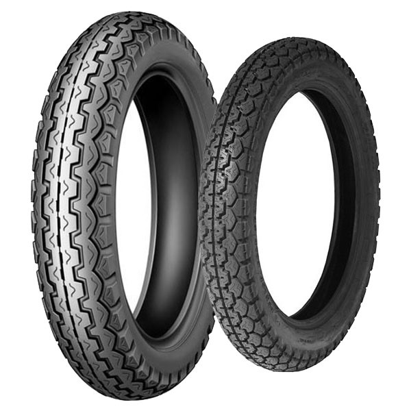 TYRE PAIR DUNLOP 3.00-18 47S K82 + 4.00-18 64S K70