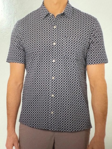 Tailor Vintage Men’s Short Sleeve Woven button Down Shirt - Picture 26 of 31