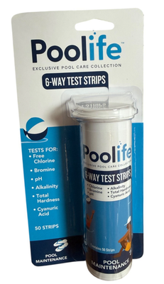 #ad 6 Way Pool amp; Spa Maintenance Test Strips pH Hardness More 50 Pack Ex: 5 27 $11.49