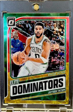 Jayson Tatum 2024-25 Donruss Optic Red Gold Choice Elite Dominators  #12 /99