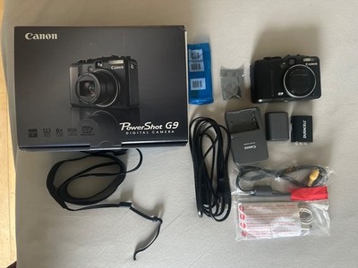 Canon PowerShot G9 12.1MP Digital Camera - Black for sale online