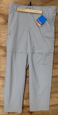 NWT Columbia Women MED Aruba Omni Shield Convertible gray Hiking Pants