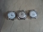 3 VINTAGE  1970'S Timex Silver Men's Manual Wind Watches SPARE - REPAIR