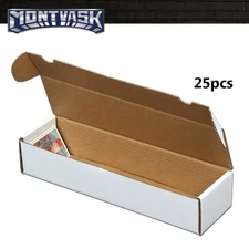 25PCS Storage Boxes LOT 800 Count Ct Sports Cards Trading Max Pro Shipping White