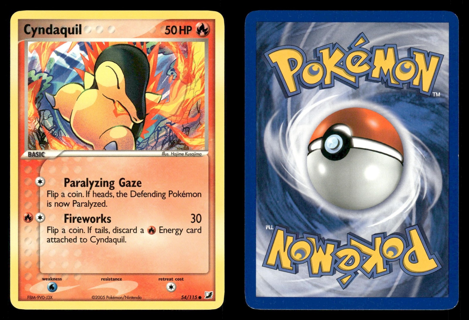 Cyndaquil 54/115 Unseen Forces UF MP