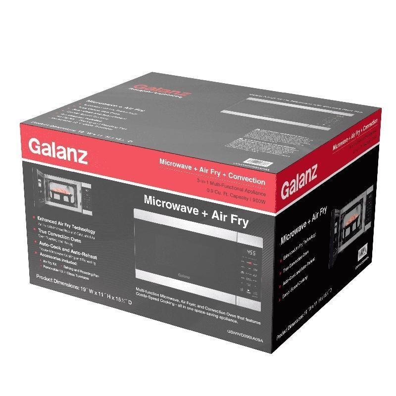 3-in-1 Air Fryer Microwave Convection Oven 900W Countertop Culinary Versatility