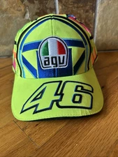 Vintage Moto GP Daring Valentino Rossi VR 46 AOP Cap Hat Youth Size Snapback