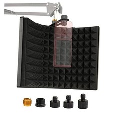 Microphone Isolation Shield, Foldable Mic Sound Absorbing Foam Acoustic Foam