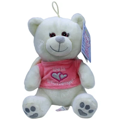 Landahl & Baumann Bärin mit Flügel "Dein Schutzengel", rosa Kuscheltier 20cm Neu