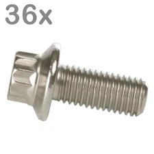 36  split rim bolts M7x16 stainless steel for BBS Rial Schmidt O.Z. Dynatech Car