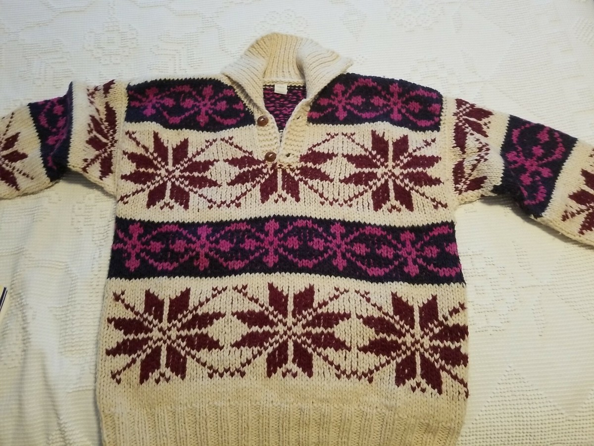 Vintage Unisex Handmade in Ecuador 100% Wool Pullover Vintage Unisex Handmade in Ecuador 100% Wool Pullover