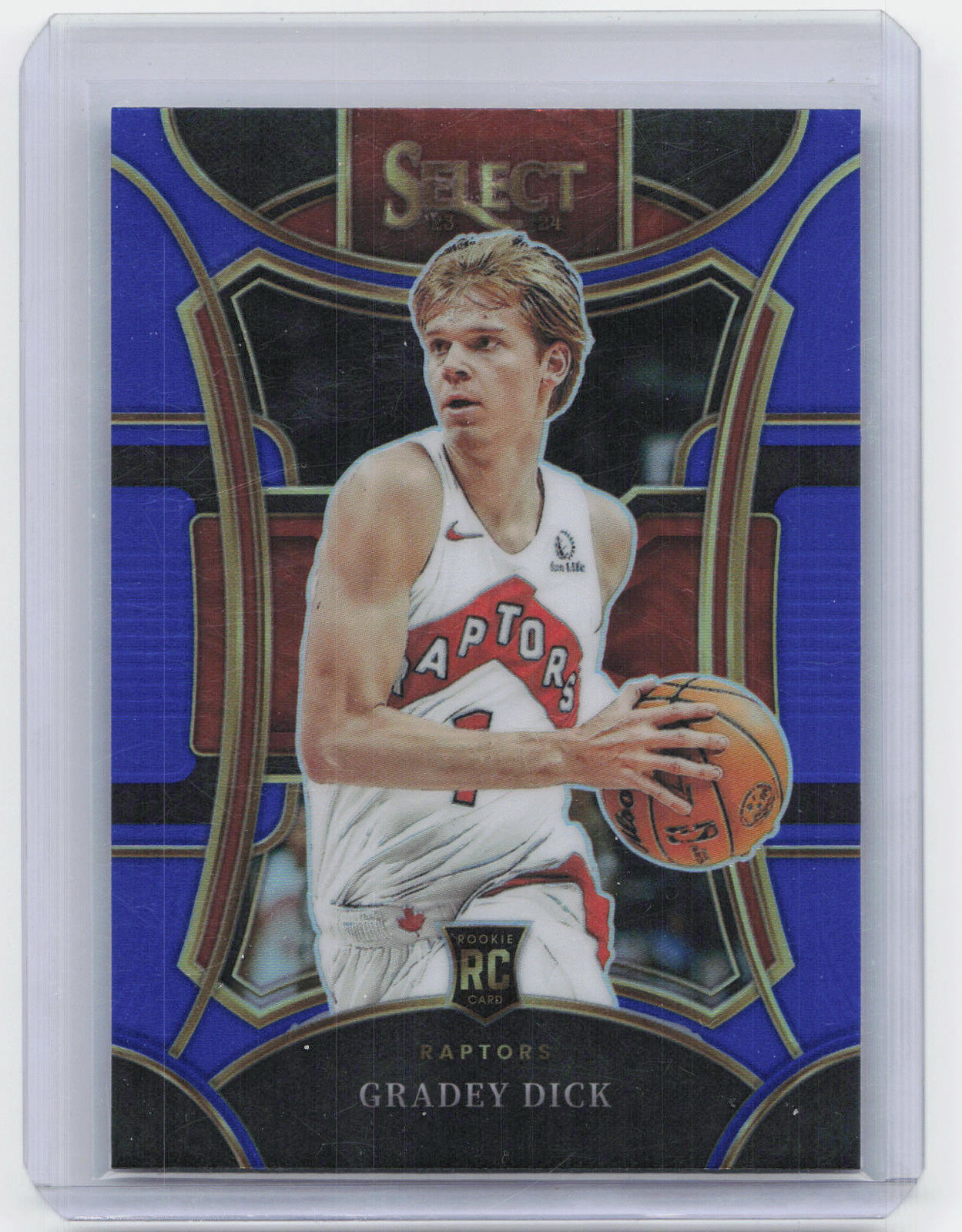 2023-24 Panini Select #312 Gradey Dick Blue Prizms