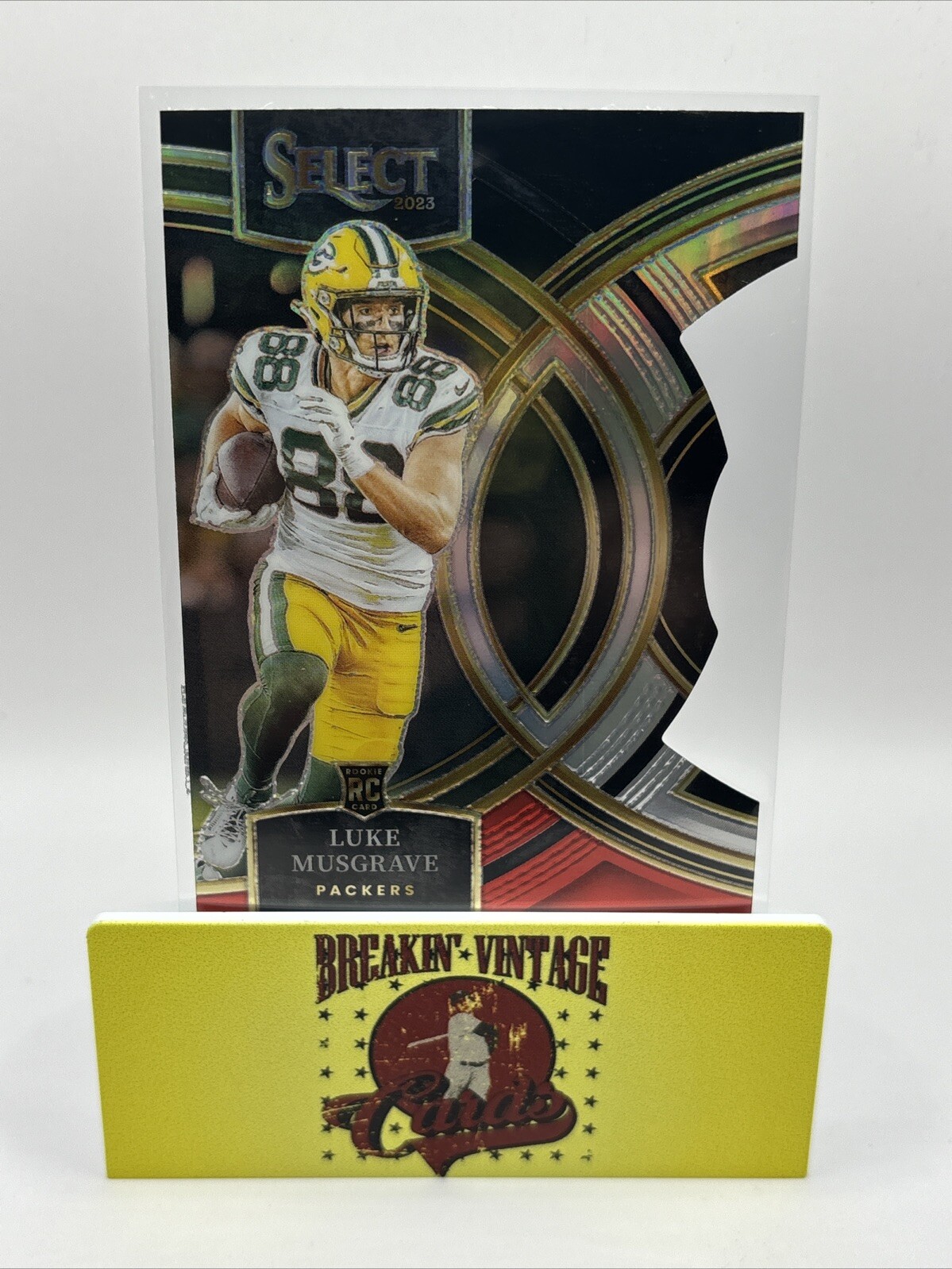 2023 Panini Select #166 Luke Musgrave Premier Level Red Black Die-Cut RC Rookie