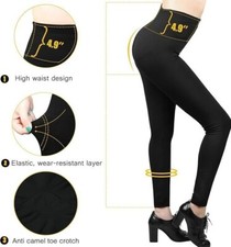 Ladies Leggings Tummy Control Strech  High Fittness  Support  Waist  Treouser 1