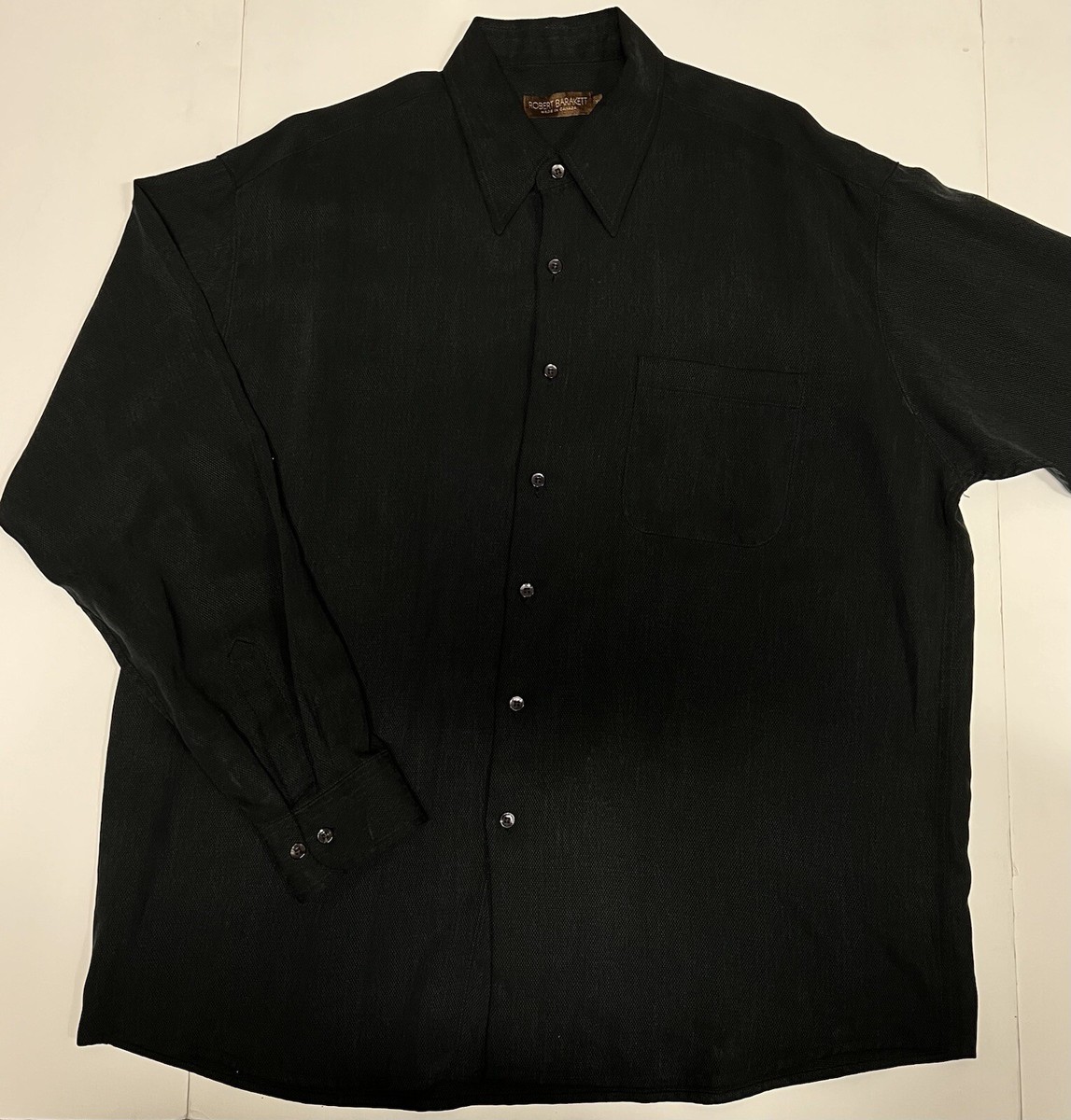 Robert Barakett Big And Tall Black Button Long Sleeve XL | eBay Robert Barakett Big And Tall Black Button Long Sleeve XL | eBay