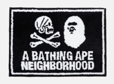 A BATHING APE BAPE x ALFOMBRA DE BARRIO ALFOMBRILLA 1J23-192-909 Negro 1010 x... - Imagen 1 de 4
