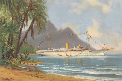 AK Ansichtskarte Postkarte 10x15c SCHIFF SCHIFF STELLA POLARIS CLIPPER LINE
