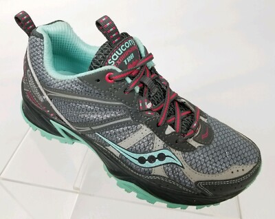 Saucony Excursion TR8 Womens Running Shoes Trail Athletic Gray