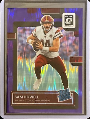 Sam Howell - 2022 Donruss Optic Football - Rookie - Purple Wave Prizm #205
