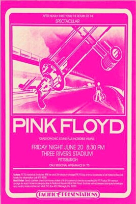 PINK FLOYD 1975 WISH YOU WERE HERE TOUR THREE RIVERS STADIUM
