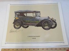 1916 Chevrolet Car H4 Touring Print Picture Laminated 13x16 Auto Advertisement