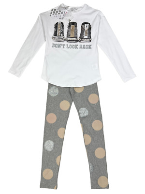 ELSY SET UVP 219  ALTER 12 T-Shirt Oberteil Hose Trousers Leggings Jahre Mädchen Kinder A135