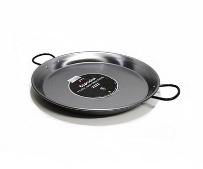 Poêle à paella inox 18/10 avec couvercle inox - 80cm - 40 personnes