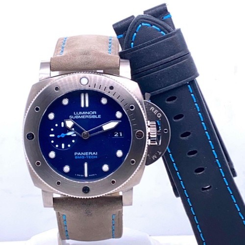 NUOVO Panerai Luminor SOMMERGIBILE Blu Quadrante BMG-TECH 47mm RIF.  PAM00692 | eBay