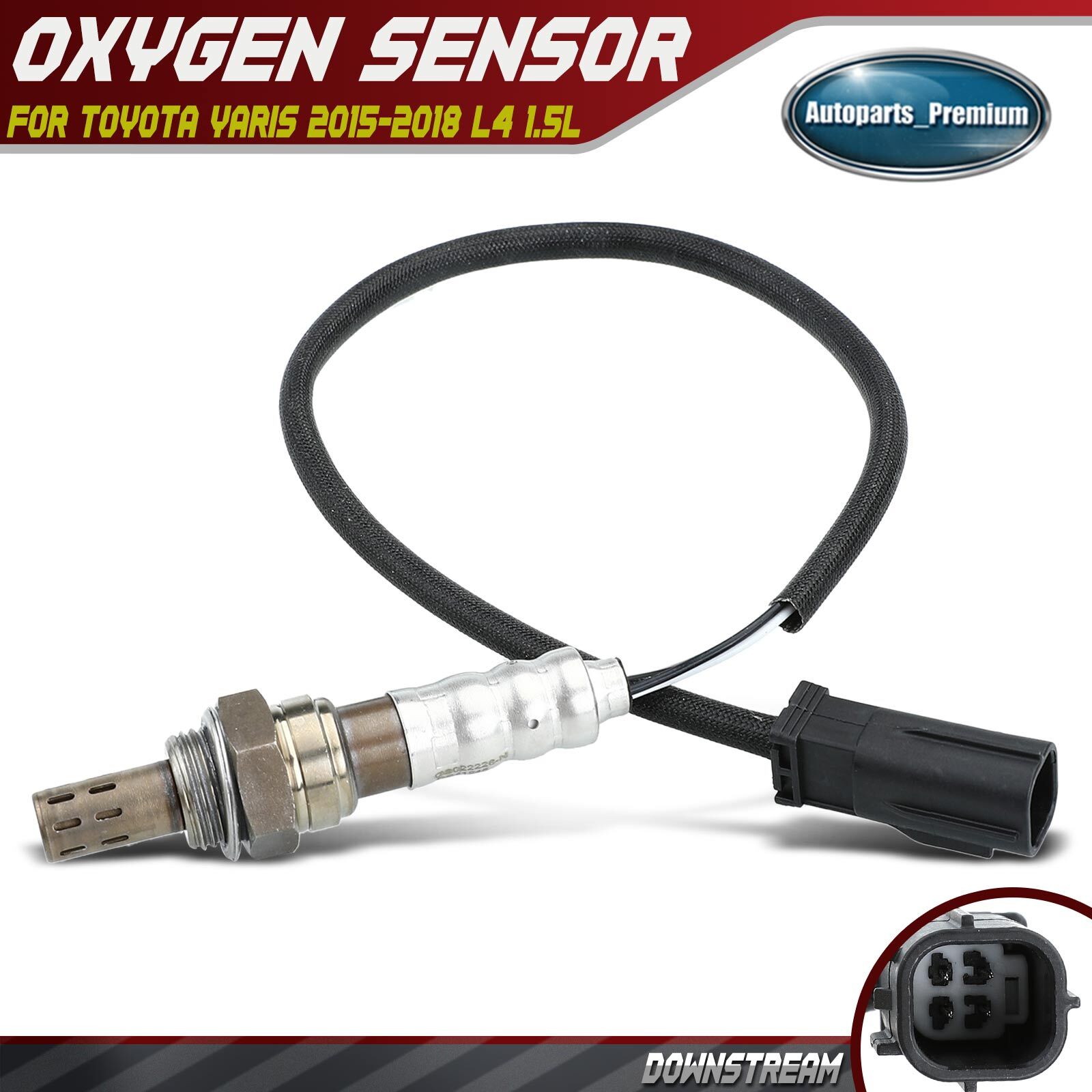O2 Sensor B1s2 Downstream O2 Oxygen Sensor for Toyota Yaris 2015 2016 2017 2018 L4 1 ...