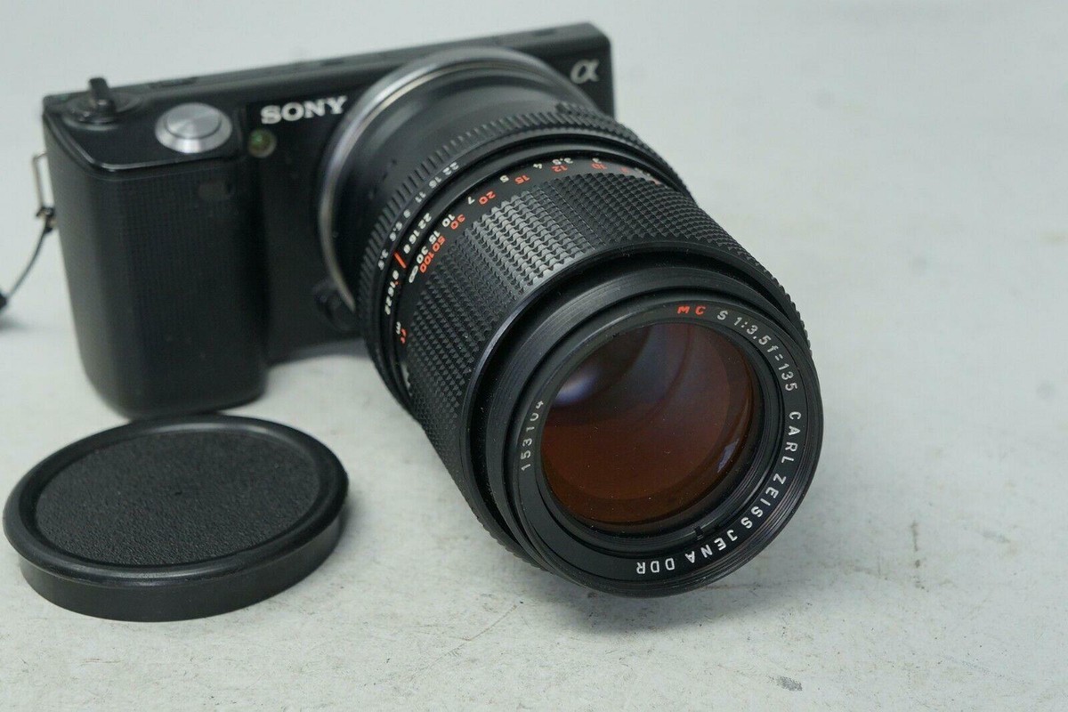 SONY E MOUNT ADAPTED 135MM ZEISS JENA PORTRAIT LENS ALL A7 NEX A6000  A5000