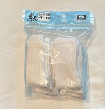 NWT Toddler White Crew Socks 6-pair Size 4-6