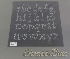 Buchstaben VERSION 3 Legeschablone  Steingröße wählbar  für Hotfix Strasssteine
