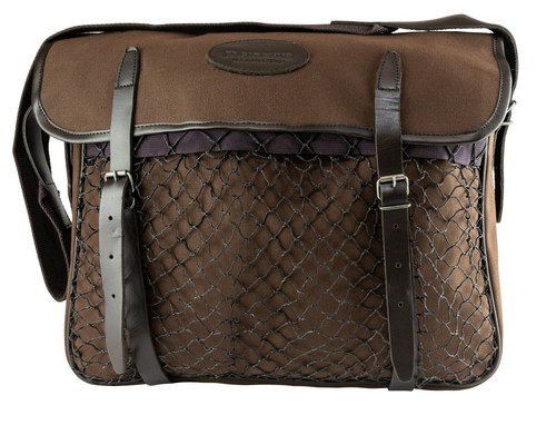 JACK PYKE CANVAS GAME BAG LEATHER STRAPS HUNTING KIT POUCH SHOOTING BROWN GREEN - Picture 11 of 20