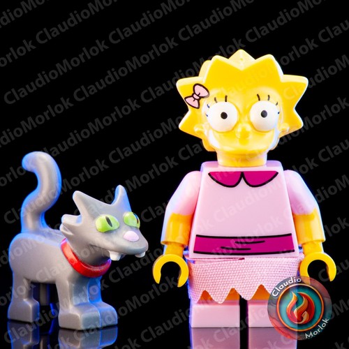 ⭐ LEGO Lisa with Snowball II Simpsons Minifigure sim030 colsim2-3 71009 Serie 2 - Foto 2 di 6