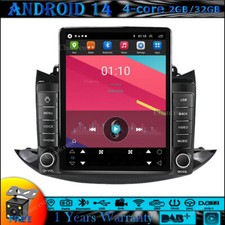 Autoradio 9,7" Android 14 GPS NAVIGATORE SATELLITARE Carplay DAB WIFI per Chevrolet Trax 17-20